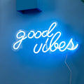 Customizable Neon Sign - "good vibes"