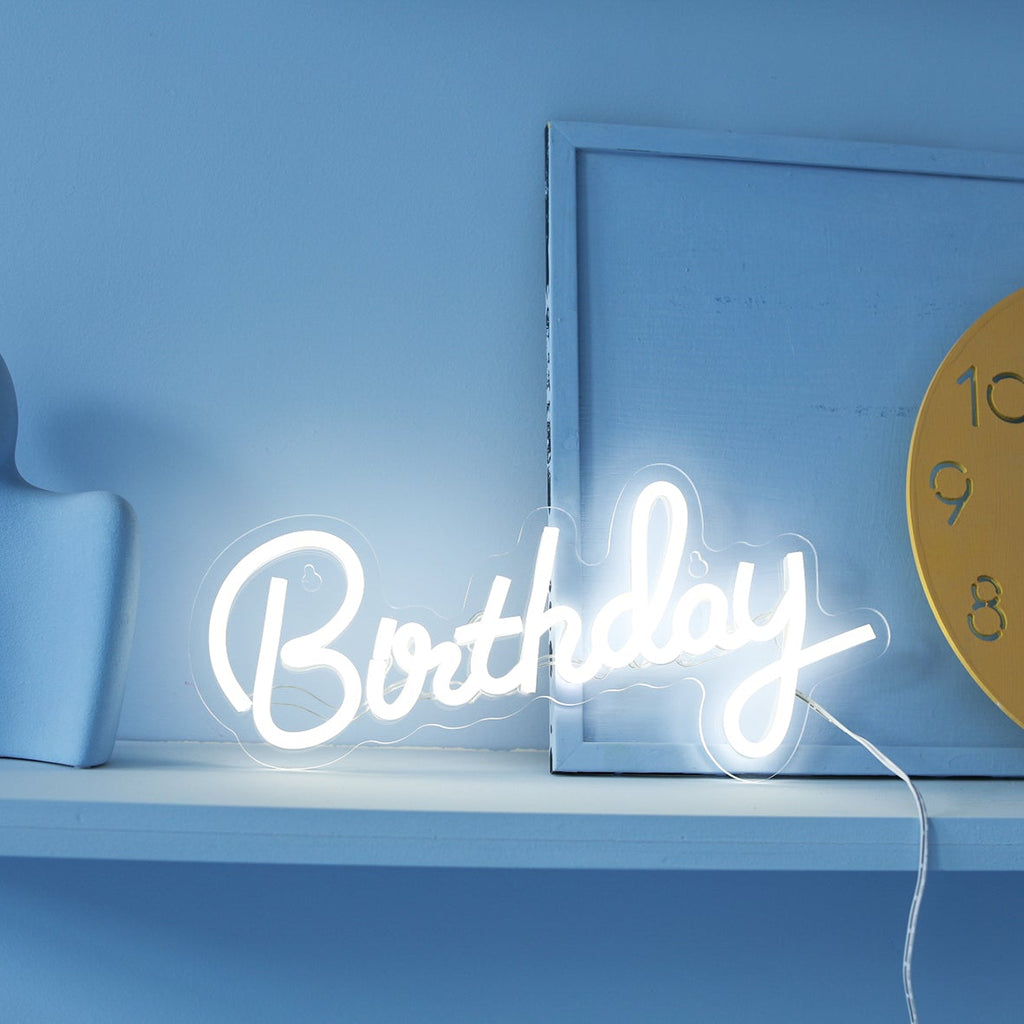 Customizable Neon Sign - "Birthday"
